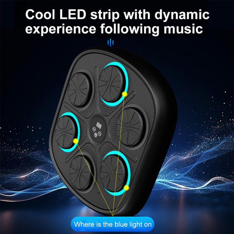 Máquina De Boxeo Electrónica con 2 Guantes Bluetooth Y Carga USB Dropea