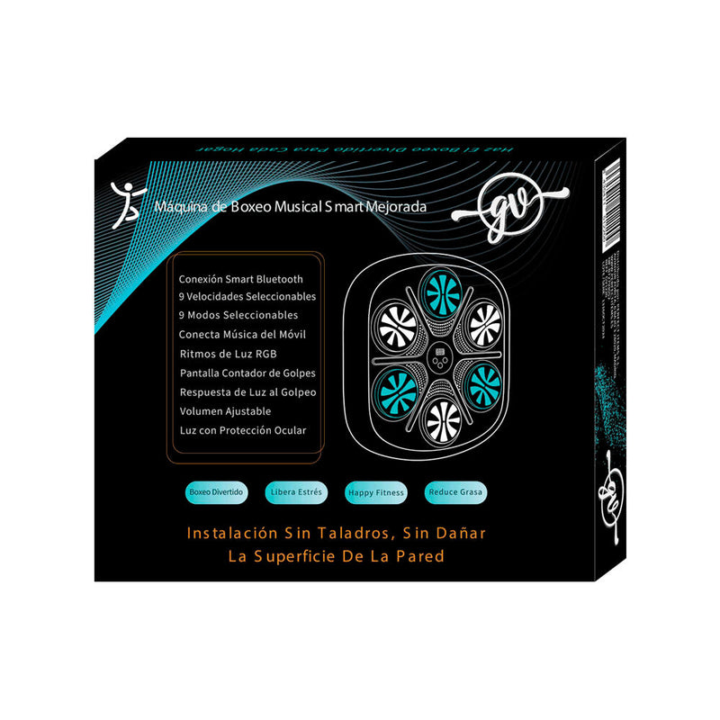 Máquina De Boxeo Electrónica con 2 Guantes Bluetooth Y Carga USB Dropea