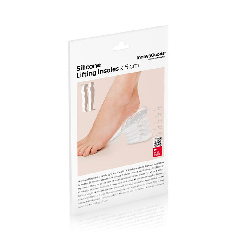 Plantillas Elevadoras de Silicona x5 InnovaGoods 10 Unidades Dropea