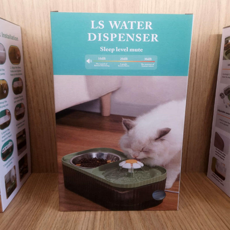 Comedero y bebedero de mascotas con fuente Dropea